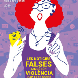 Cartel sobre la celebración del día internacional contra la violencia hacia las mujeres.