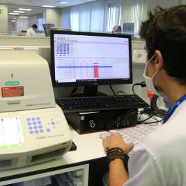 Laboratori de l'hospital de Palamós.