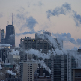 30/01/2019 Humo de las chimeneas en Chicago, EEUU