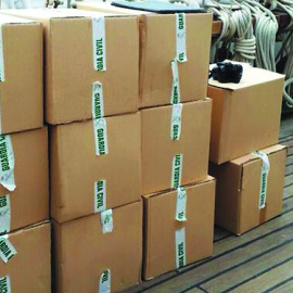 Alijo interceptado por la Guardia Civil.