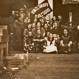 Trabajadoras de la Fábrica de Tabacos, en 1936.