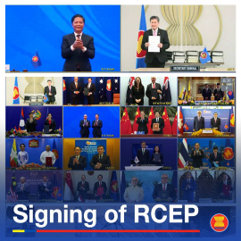 ASEAN presencia la firma de RCEP. - ASEAN