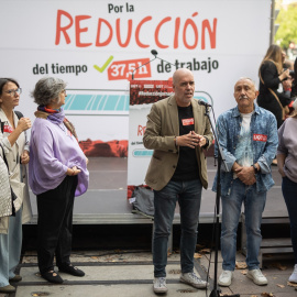Los líderes sindicales han exigido en Madrid la reducción de la jornada laboral.