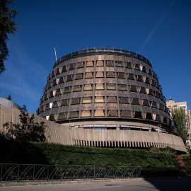 Fachada del Tribunal Constitucional, a 15 de octubre de 2021.