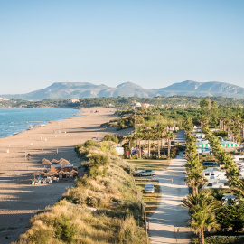 Vista d'un càmping de la demarcació de Girona.