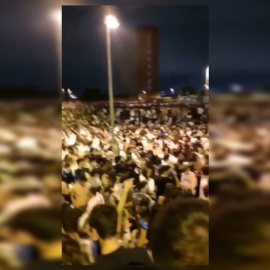 Imagen del macrobotellón de este viernes en Ciudad Universitaria.