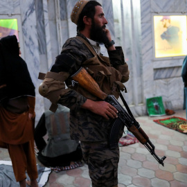 Un soldado talibán en Kabul.