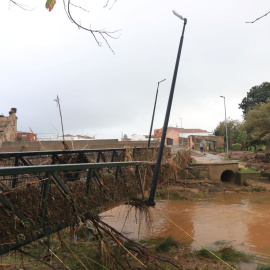 Vistas de Roca de la Sierra tras el paso de la borrasca Efraín, a 14 de diciembre de 2022, en Roca de la Sierra, Cáceres.