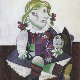 Maya Ruiz-Picasso fue la modelo del cuadro de su padre 'Maya con muñeca'.