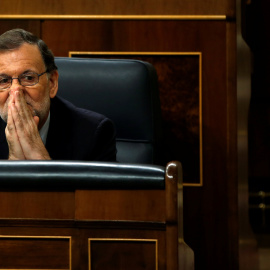 Mariano Rajoy en su escaño. - REUTERS