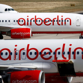 Aviones de Air Berlin en el aeropuerto de Tegel, en Alemania. Reuters