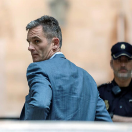 Iñaki Urdangarin a su llegada a la Audiencia de Palma. - EFE
