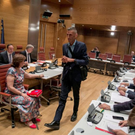 03/07/2018.- El candidato a miembro del Consejo de Administración de la Corporación de RTVE Josep Lluís Micó Sanz antes de comparecer ante la Comisión de Nombramientos de la Cámara Alta, previa a la celebración del pleno extraordinario a las 17 hor