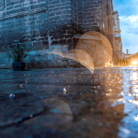 Fotografía de una tormenta en Toledo.