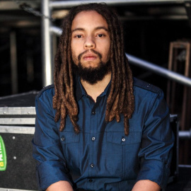 El cantante Joseph Mersa Marley
