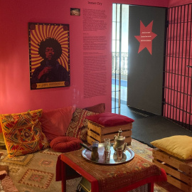 Una imatge de l'exposició 'Underground i contracultura a la Catalunya dels 70'.