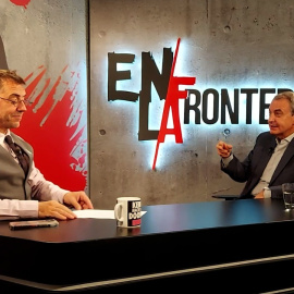 José Luis Rodríguez Zapatero en el programa de La Frontera, presentado por Juan Carlos Monedero.