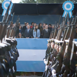 Imagen de archivo de un desfile militar del Ejército de Argentina.
