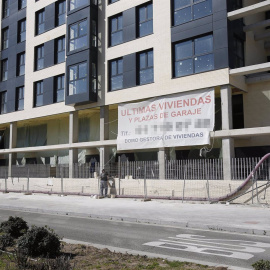 Vivienda en contrucción en Madrid.