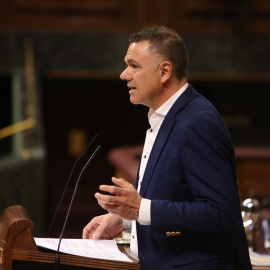 Juan Antonio Delgado en una sesión plenaria. Ricardo Rubio / Europa Press.