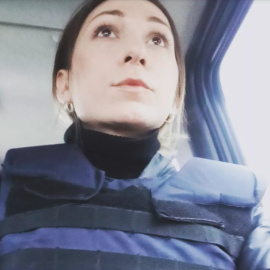 La periodista Victoria Roshchina.