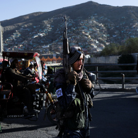 16/09/2021 Un soldado talibán en las calles de Kabul