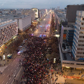Protesta en Varsovia
