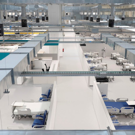 Vista del interior del Hospital Enfermera Isabel Zendal.