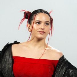 La cantante Rosalía posa durante la presentación de su disco ‘Motomami’ en el Hotel Bless.- 
Gustavo Valiente / Europa Press