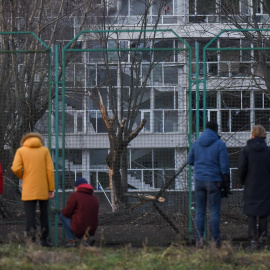 Imagen de archivo de Kiev el día de Nochevieja durante un ataque militar ruso.