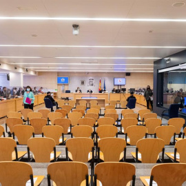 Vista general del juicio contra los acusados Mohamed Houli Chemial, Driss Oukabir y Said Ben Iazza.