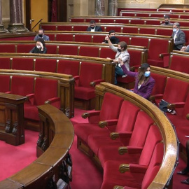 18/12/2020. Imagen de un pleno del Parlament de Catalunya. - Twitter Parlament