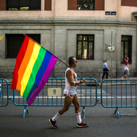 Asistentes a la manifestación del Orgullo en Madrid. EFE