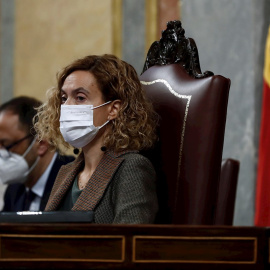 03/12/2020.- La presidenta del Congreso, Meritxell Batet, durante la sesión plenaria celebrada este jueves en el Congreso, donde los Presupuestos concluyen su trámite tras los acuerdos alcanzados en los últimos días con diferentes formaciones polític