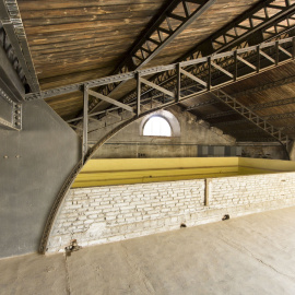 Un dels espais de les Cavallerisses de la Guàrdia Urbana