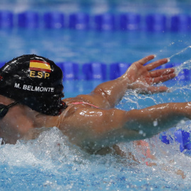 La nadadora española Mireia Belmonte durante la competición.- REUTERS