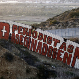 "No más periodistas asesinados"./AFP