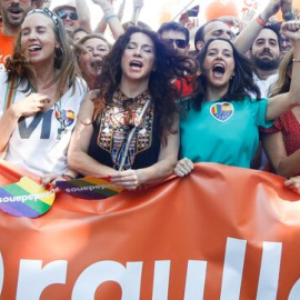 Miembros de Ciudadanos durante la manifestación del Orgullo./ EP