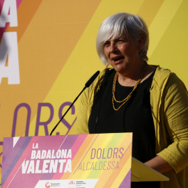 Dolors Sabater, en un acte de campanya de les darreres eleccions municipals.