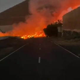Así ha sido la llegada de la lava al mar