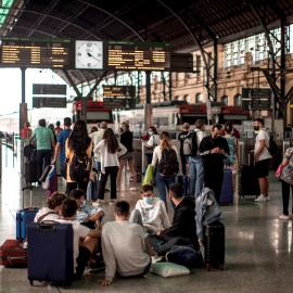La estación del Norte de Valencia durante la segunda jornada de huelga de Renfe, el pasado 1 de octubre de 2021.