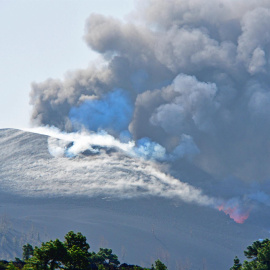 Vista del volcán de Cumbre Vieja.