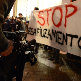 Concentración “stop desahucios”.