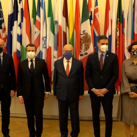 Sánchez durante los actos de conmemoración del 60 aniversario de la OCDE