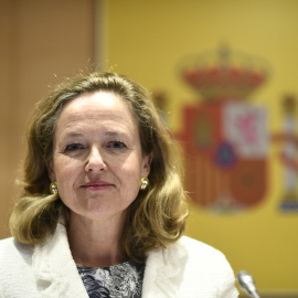 La ministra de Economía y Empresa en funciones, Nadia Calviño. Oscar Cañas / Europa Press