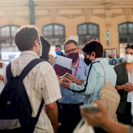 Cuarta jornada de huelga de Renfe. En la imagen, la estación del Norte de València.