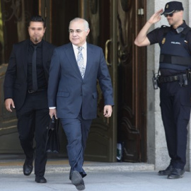 El magistrado del TS Pablo Llarena sale del Tribunal Supremo tras haber acordado, al notificarse la sentencia del ‘procés’ emitir una nueva orden europea e internacional de detención y entrega del ex presidente de la Generalitat de Cataluña Carles 