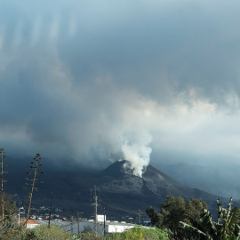 El cono del volcán de Cumbre Vieja.
