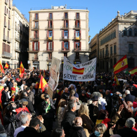 22/01/2023 - La concentració d'aquest diumenge de l'espanyolisme contra la derogació de la sedició.