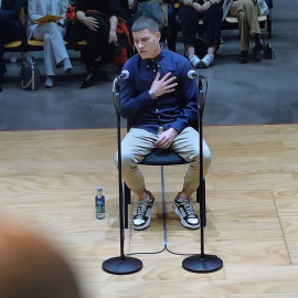 13/11724 Alejandro Freire, acusado del asesinato de Samuel Luiz, este miércoles durante su declaración en la Audiencia Provincial de A Coruña